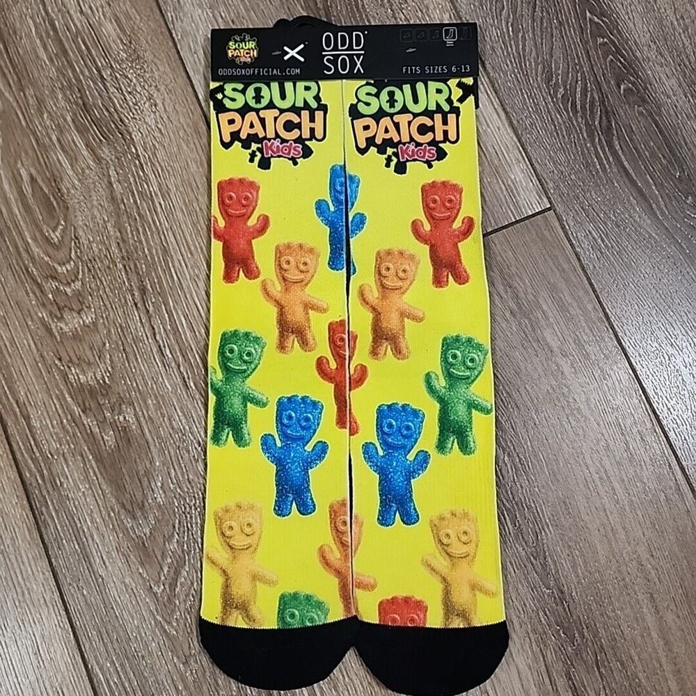 Odd Sox Sour Patch Kids Crew Socks Men's 6-13 Candy Novelty NEW
